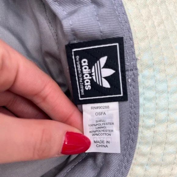 NWT Adidas Unisex Spray Print Bucket Hat Pastel Streetwear Y2K festival rave - Picture 14 of 15